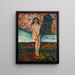 Puberté - Edvard Munch — cuadro enmarcado en la pared