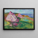 Rochers rouges à Åsgårdstrand - Edvard Munch — cuadro enmarcado en la pared