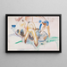 Street Workers in the Snow - Edvard Munch — framed artwork on a wall