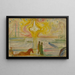 Amanecer en el puerto - Edvard Munch — cuadro enmarcado en la pared