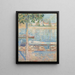 La Seine en Saint-Cloud - Edvard Munch — cuadro enmarcado en la pared