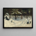 Invierno - Edvard Munch — cuadro enmarcado en la pared