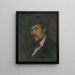 Autorretrato como cazador – Edvard Perséus — lámina enmarcada en la pared