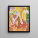 Faune et Nymphe - Edvard Weie — framed artwork on a wall