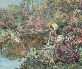 Edward Atkinson Hornel - The Lake Woods.webp