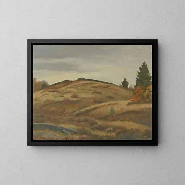 Campos de otoño - Edward Bruce — cuadro enmarcado en la pared