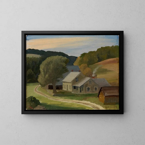 Paisaje - Edward Bruce — cuadro enmarcado en la pared