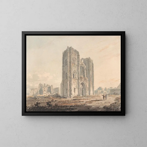 Catedral de Elgin, Moray - Edward Dayes — cuadro enmarcado en la pared