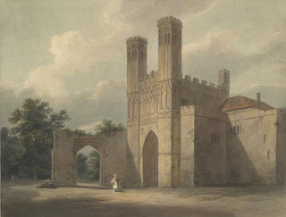 Entrance of the Saint Augustine Monastery in Canterbury - Edward Dayes — artwork view