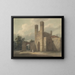 Entrance of the Saint Augustine Monastery in Canterbury - Edward Dayes — framed artwork on a wall