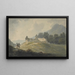 las ruinas de la antigua iglesia, isla de Bute - Edward Dayes — cuadro enmarcado en la pared
