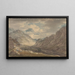 The Honister Pass from Gatesgarth Farm Gatesgarthdale in the Lake District - Edward Dayes — framed artwork on a wall