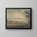The meeting of the Severn and Wye rivers near Chepstow - Edward Dayes — framed artwork on a wall