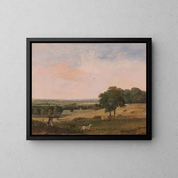 Tiro al perdiz - Edward Duncan — cuadro enmarcado en la pared