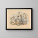 Allegory of the Trades of the Sea - Edward Francis Burney — framed artwork on a wall