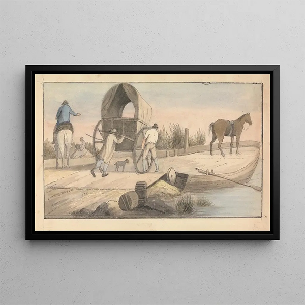 Edward Francis Burney - Boarding the Ferry.webp