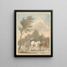 Charrette à cheval - Edward Francis Burney — framed artwork on a wall