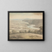 Paisaje fluvial con barcos - Edward Francis Burney — cuadro enmarcado en la pared