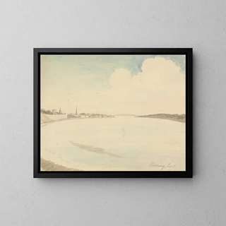 Fort de Tilbury - Edward Francis Burney — framed artwork on a wall