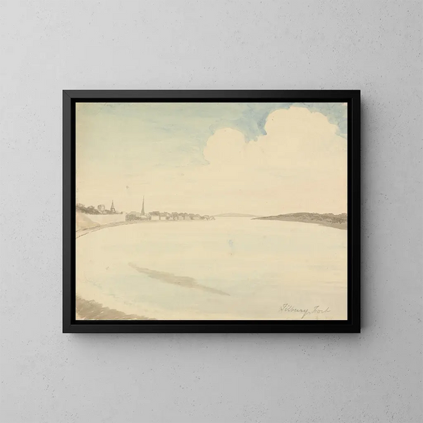 Fort de Tilbury - Edward Francis Burney — framed artwork on a wall