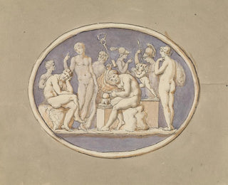 Vulcain y los dioses y diosas - Edward Francis Burney — vista de la obra