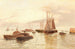 Bateaux sur une mer calme - Edward Henry Eugene Fletcher — vista de la obra