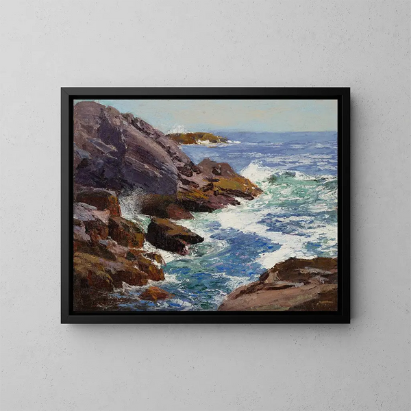 Crique de los langostas - Edward Henry Potthast — cuadro enmarcado en la pared