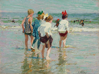 Summer Day at Brighton Beach - Edward Henry Potthast — artwork view