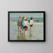 Summer Day at Brighton Beach - Edward Henry Potthast — framed artwork on a wall
