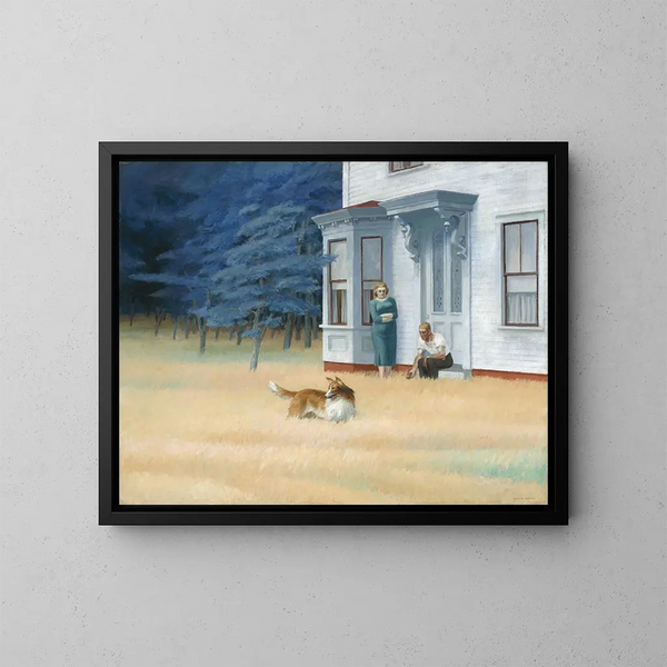 Noche en Cape Cod - Edward Hopper — cuadro enmarcado en la pared