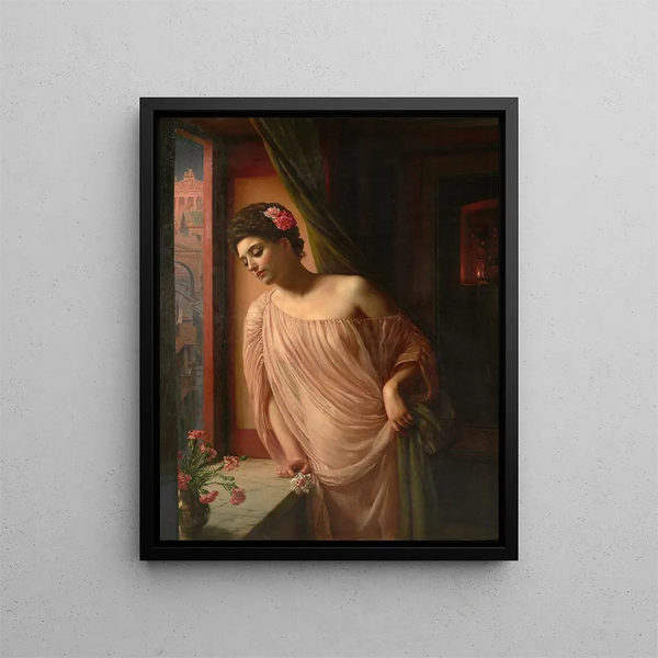 Astéri - Edward John Poynter — cuadro enmarcado en la pared