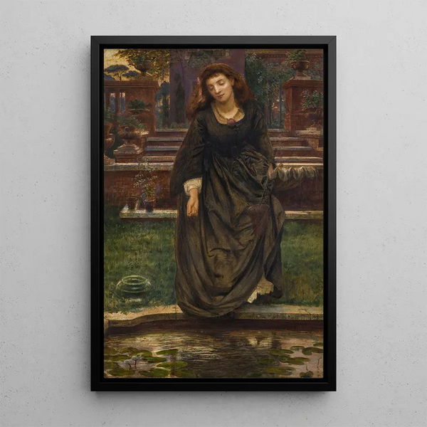 Ten cuidado, no confíes en ella, te engaña - Edward John Poynter — cuadro enmarcado en la pared