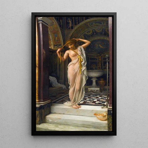 Diadumène - Edward John Poynter — cuadro enmarcado en la pared