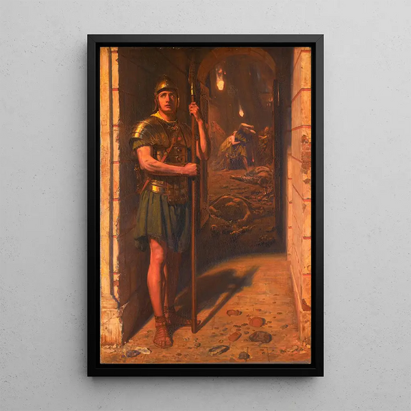 Reproducción del cuadro fiel hasta la muerte - Edward John Poynter