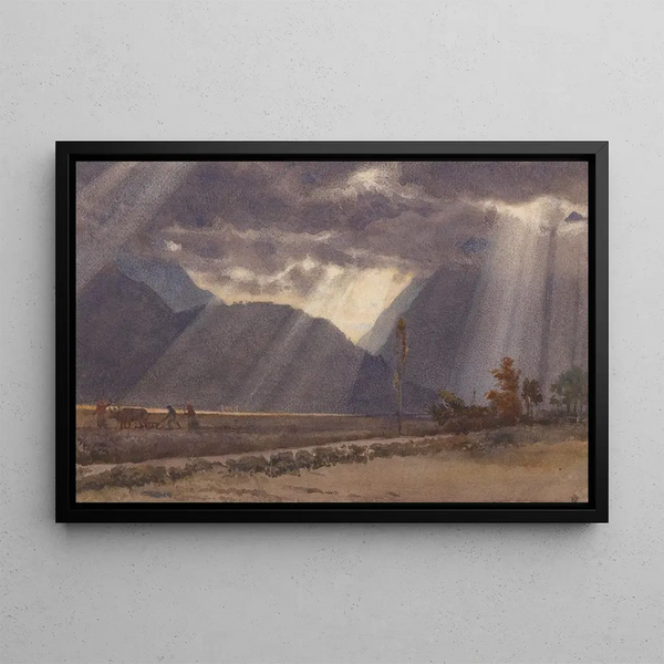 Edward John Poynter - Landscape near Ageles Gazost at the foot of the Pyrenees.webp