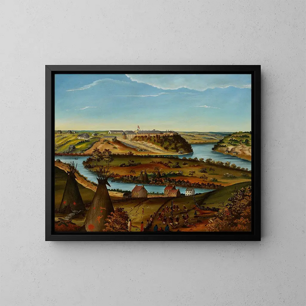 Vista del fuerte Snelling - Edward K Thomas | K — cuadro enmarcado en la pared