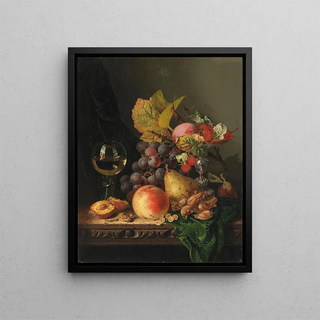 Edward Ladell - Still life with grapes and a glass of wine.webp