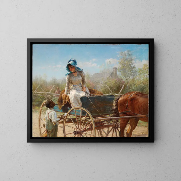 El Mensaje - Edward Lamson Henry — cuadro enmarcado en la pared