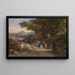 Between Olavano and Civitella - Edward Lear — framed artwork on a wall