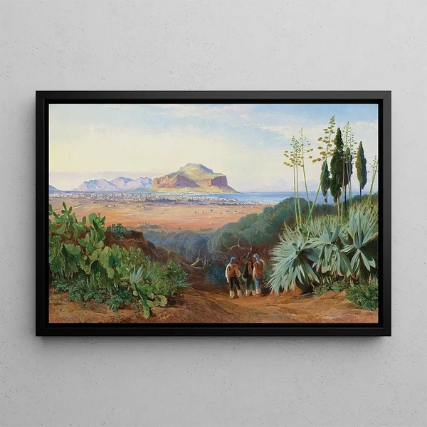 Edward Lear - Palermo Sicily with Monte Pellegrino.webp