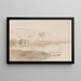The Nile at Kasr Es Saad Egypt - Edward Lear — framed artwork on a wall