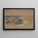 the Nile at Abu Simbel, the Second Cataract, Egypt - Edward Lear — framed artwork on a wall