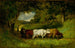 Entrar las vacas - Edward Mitchell Bannister — vista de la obra