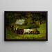 Entrar las vacas - Edward Mitchell Bannister — cuadro enmarcado en la pared