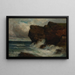 de Acantilados oceánicos - Edward Mitchell Bannister — cuadro enmarcado en la pared