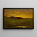Atardecer - Edward Mitchell Bannister — cuadro enmarcado en la pared