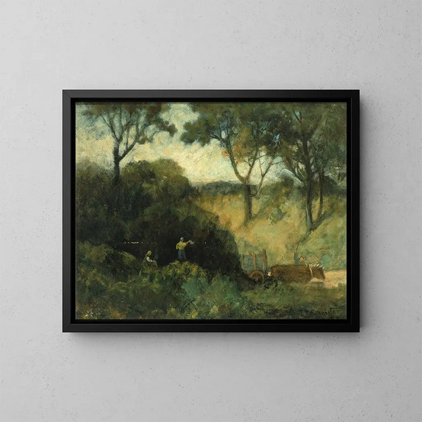 La Salute - Edward Mitchell Bannister — cuadro enmarcado en la pared