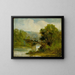 Tren - Edward Mitchell Bannister — cuadro enmarcado en la pared