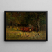 Untitled painting, boy and man with oxen - Edward Mitchell Bannister — framed artwork on a wall