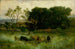 Untitled Five Cows in a Pasture - Edward Mitchell Bannister — artwork view